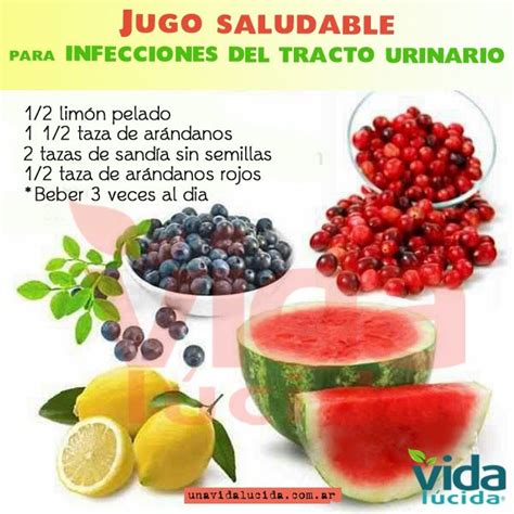 Jugo Natural Para Las Infecciones Del Tracto Urinario Infografías Y