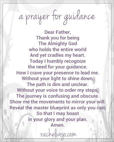 A Prayer For Guidance Faith