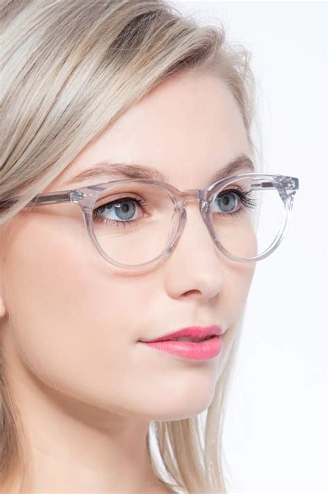 Morning Round Gray Clear Full Rim Eyeglasses Eyebuydirect Clear Glasses Frames Womens