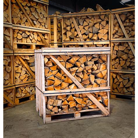 1m3 Kiln Dried Firewood Oak Logs Hardwood Full Crate