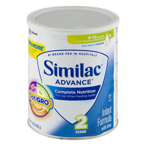 Save On Similac Advance Infant Formula With Iron Powder Stage 2 Order
