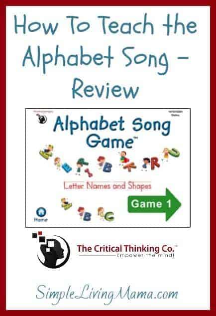 How To Teach The Alphabet Song Review Simple Living Mama