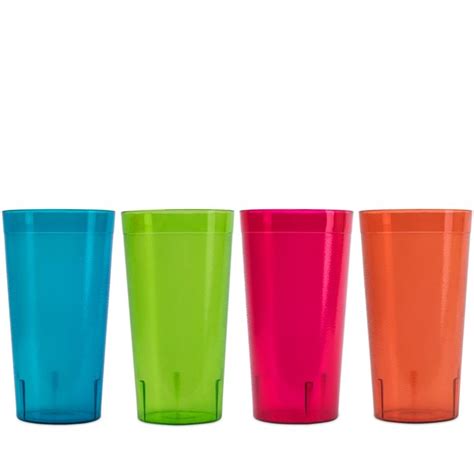 Plastic Tumblers Dishwasher Safe Water Drinking Glasses Reusable Cups