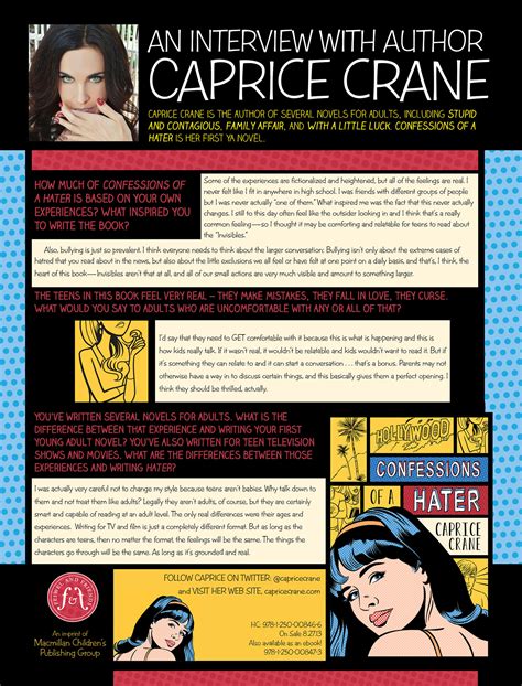 Caprice Crane Discussion Guide On Behance