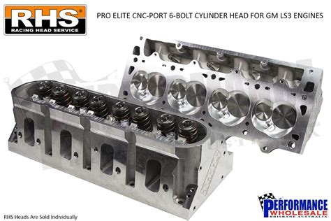 Rhs Pro Elite Gm Ls3 Cnc Port 6 Bolt Aluminium Cylinder Head 263cc Run