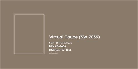 Sherwin Williams Virtual Taupe Sw Paint Color Codes Similar