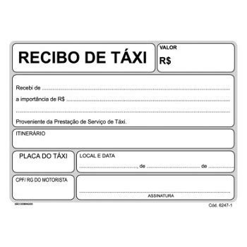 De 9:00 a 15:00 horas de lunes a viernes. Recibo De Táxi Bloco De 50 Folhas - São Domingos - R$ 16 ...