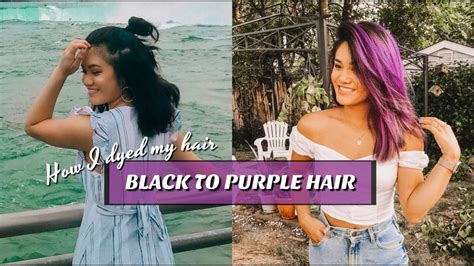 How I Dyed My Hair Purple Youtube
