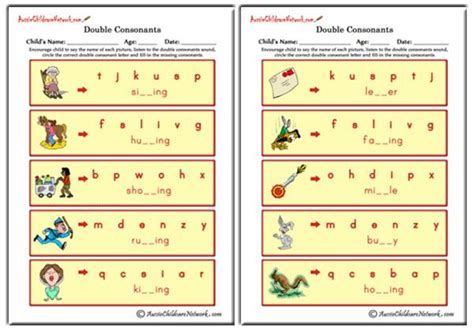 Double Consonants - Aussie Childcare Network
