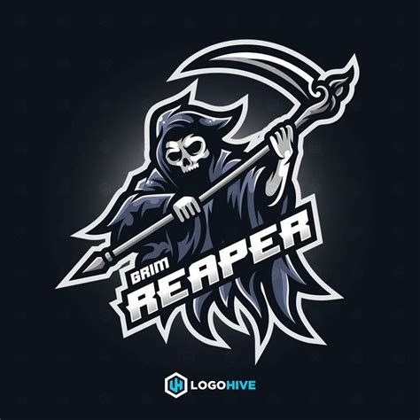 Grim Reaper Grim Reaper Retro Logos Game Logo Design