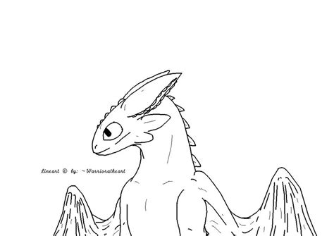 Night Fury Lineart by Warrioratheart on DeviantArt