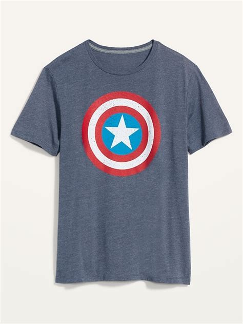 Marvel™ Captain America Graphic Gender Neutral T Shirt For Adults Old