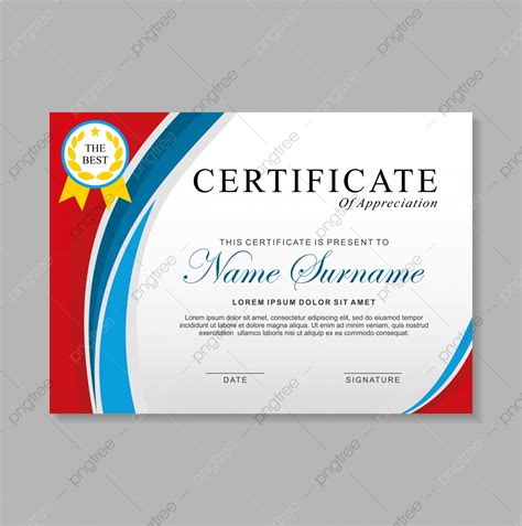 This includes, but by no means is limited to blue falcon. Modern Certificate Template Design With Blue Red And White ...