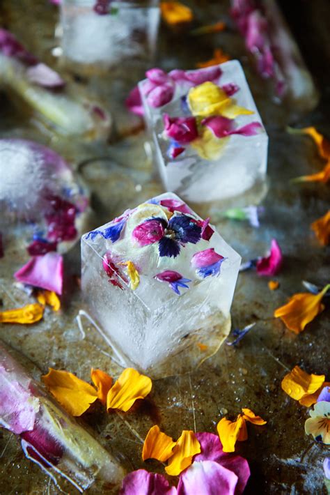 How To Make Edible Flower Ice Cubes Heather Christo