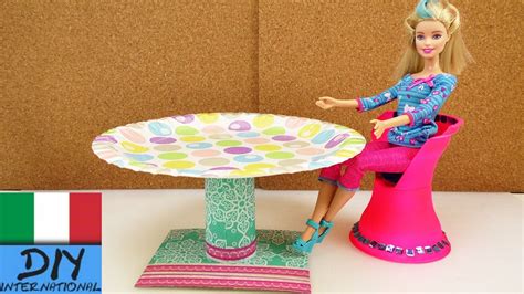 Vi piace il fai da te? Mobili Fai da te - tavola rotonda per Barbie - istruzioni ...