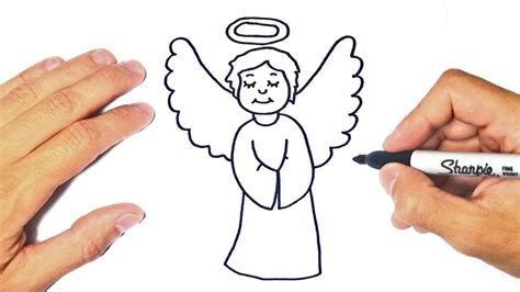How To Draw A Angel Step By Step Easy Drawings Easy Drawings