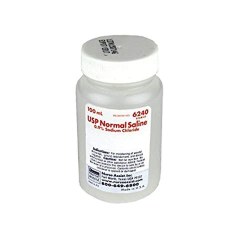 Usp Normal Saline 09 Sodium Chloride 100ml 6pack Beauty