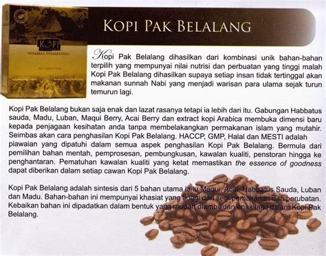 Penyebutan label ini tidak disetujui oleh bpom meski. AIRA BEAUTYCARE: KOPI PAK BELALANG