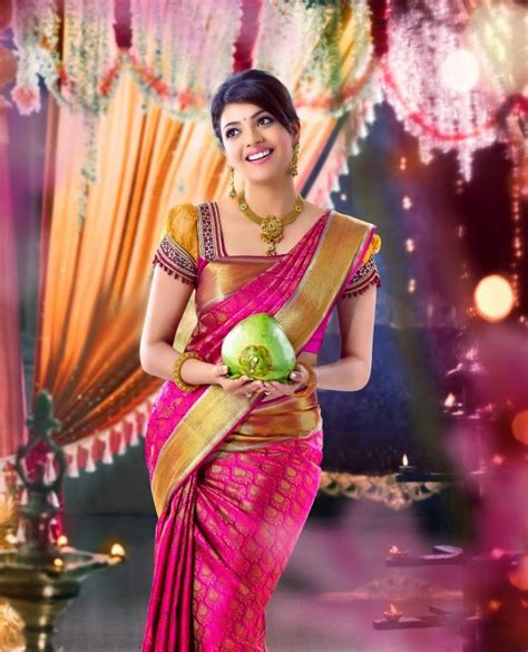10 Amazing Kajal Agarwal Silk Saree Looks You Can Try This Festive