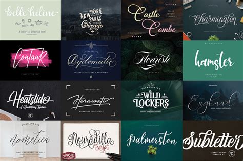 The Beautiful Script Font Bundle By Thehungryjpeg Thehungryjpeg