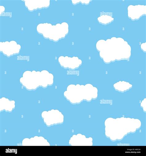 Unique Clouds Seamless Pattern Stock Vector Image And Art Alamy