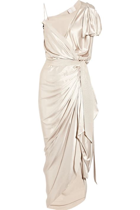 Get the best deals on satin wedding dresses. asymmetric silk satin wrap wedding dress or LWD