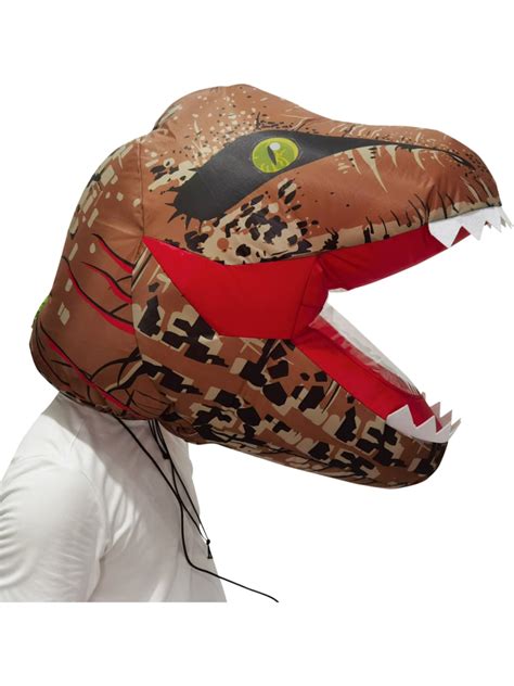 Inflatable Realistic Tyrannosaurus T Rex Dinosaur Head Costume