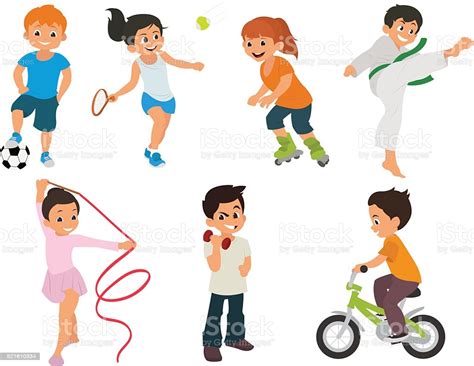 We carefully collected 395 cliparts about sport so you can use them for study, work, fun and entertainment for free. Sports Kids Are Actively Involved In Sports Stock ...