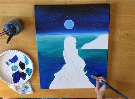 How To Paint A Mermaid Step By Step Painting Painting Mermaid Art