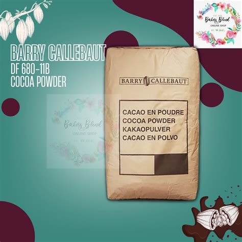 Barry Callebaut Df680 Alkalized Cocoa Powder 1kg And 500g Shopee