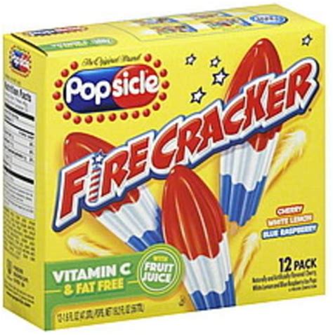 Popsicle Firecracker Ice Pops 12 Ea Nutrition Information Innit