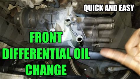 Mercedes Front Differential Oil Change Diy Youtube