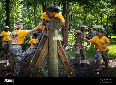 Junior Reserve Officer Training Corps Cadets Compete In The Obstacle