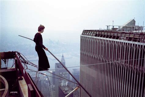 Incredible World Trade Center Death Defying Walk Stunt