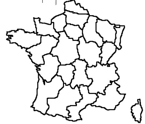 Carte Vierge Des 13 Regions De France A Imprimer Carte De France A Images