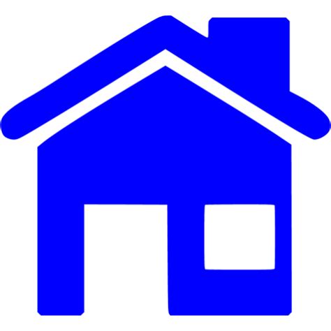Blue Home 5 Icon Free Blue Home Icons