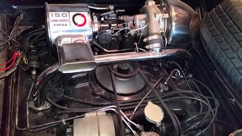 1966 Corvair Corsa Turbocharged Convertible Engine Youtube
