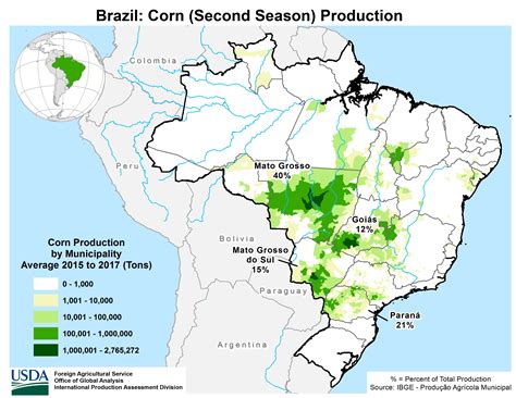 Brazil Crop Production Maps