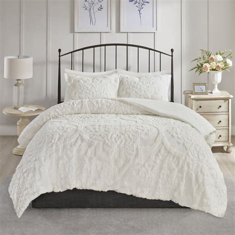 Eider And Ivory Kennesaw Chenille Damask Comforter Set And Reviews Wayfair