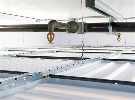 Why Fire Sprinklers Belong Above Suspended Drop Out Ceilings Construction Specifier