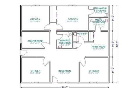 Office Building Tlc Modular Homes Office Floor Plan