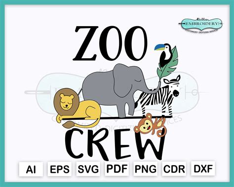 Zoo Svg Crew Svg Svg Cut File For Cricut Digital Image Etsy