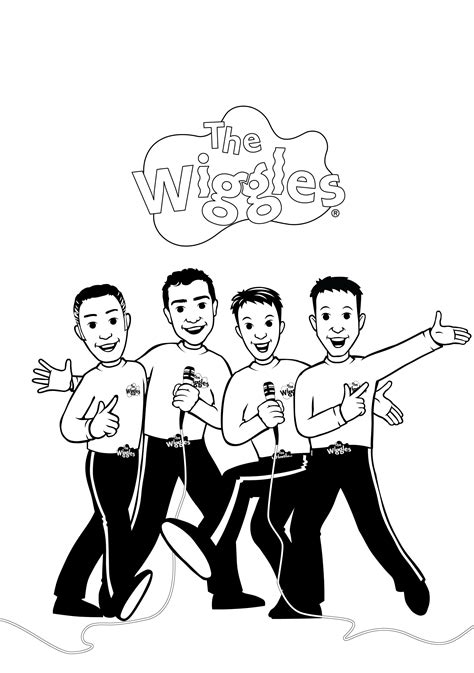 The Wiggles Activity Color Emma Explorer Bowtiful Sketch Coloring Page
