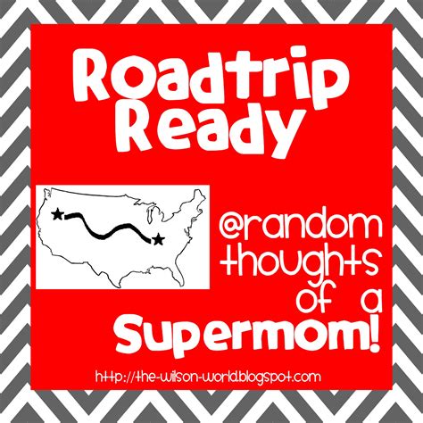 *Random Thoughts of a SUPERMOM!*: Roadtrip Ready: Travel Snack Boxes