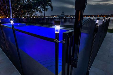 Solar solutions are exactly what your fencing needs. Pool Fence Solar Light - Life Saver Pool Fence Systems