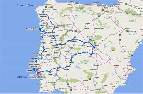 Mapa Norte De Portugal E Espanhahtml World Map