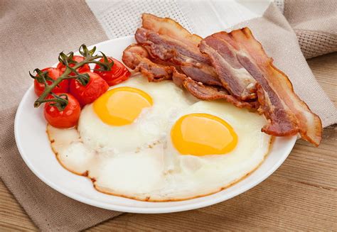 Bacon Eggs Breakfast Meat Chicken Pork Fried Egg Hd Wallpaper Pxfuel