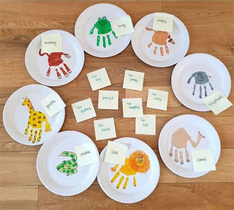 These Hand Print Animals For Toddlers Based On The Story Dear Zoo Make
