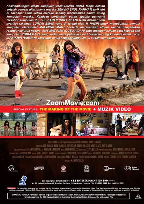 Filem rock oo yang merupakan kesinambungan filem rock (2005), memaparkan kumpulan rimba bara yang telah berpecah kerana zul kapan (sofi jikan), selaku. Rock Oo: Rimba Bara Kembali (dvd) (2013) Malay Movie ...