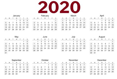 Just press the print button then you got a calendar. 2020 One Page Calendar Printable | Calendar 2020